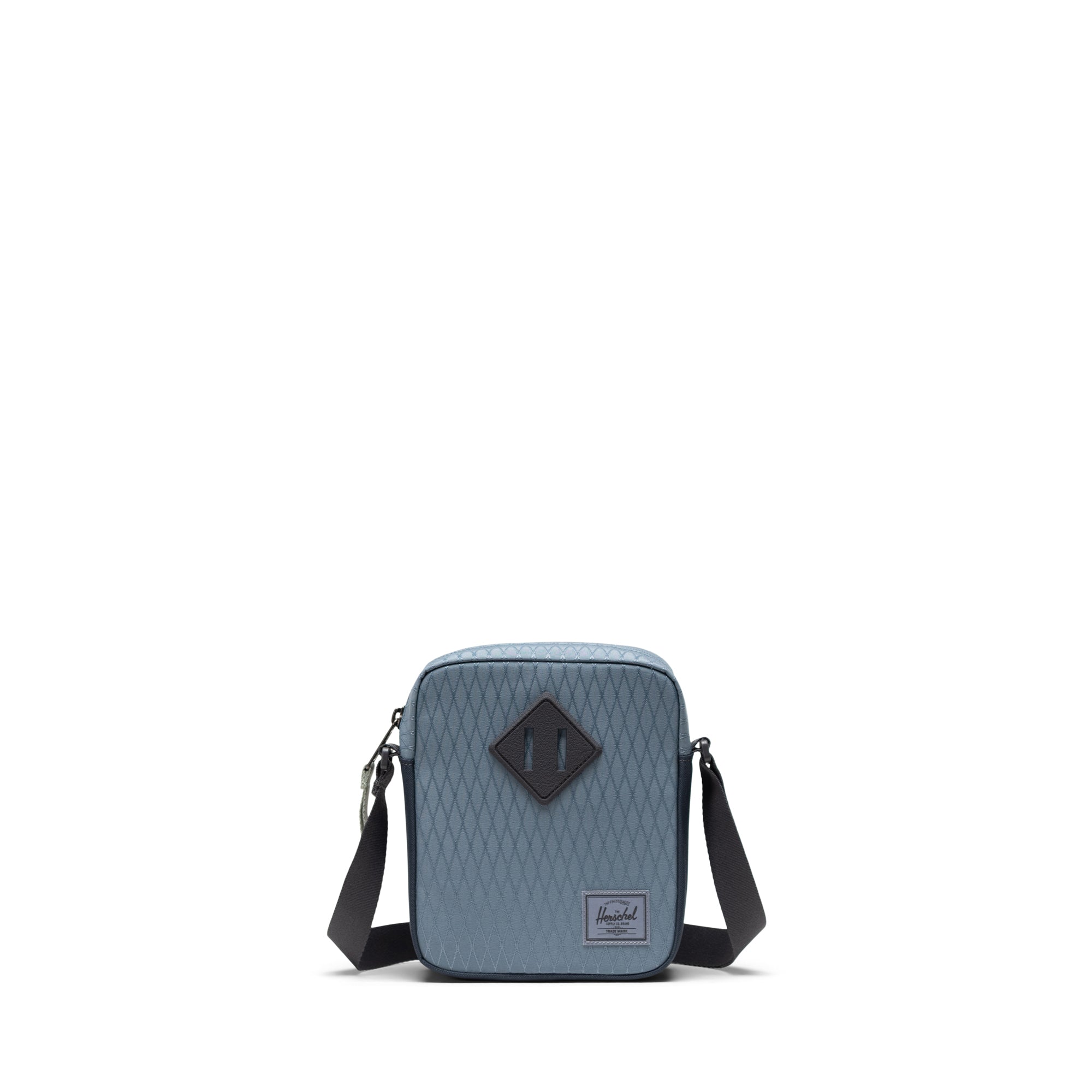 Elmas Dokulu Puslu Mavi Herschel Heritage Su İtici Kumaş Çapraz Çanta, 2.5 L